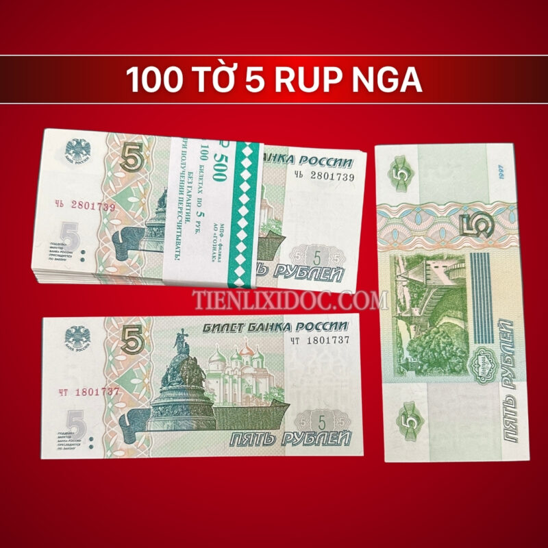 100 tờ 5 Rup Nga