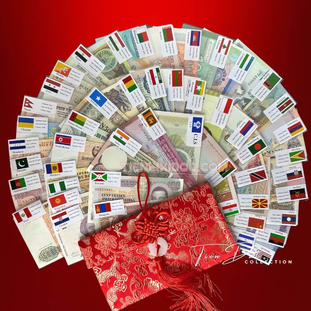 chi tiết bộ 50 tờ 50 quốc gia