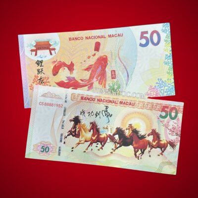 Tiền Phong Thủy Mã Đáo Thành Công Macao – Mặt Sau Hình Cá Chép