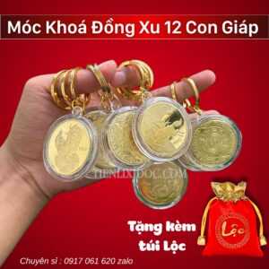 Móc Khoá Đồng Xu 12 Con Giáp