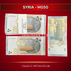 Hình Ảnh 100 Tờ Tiền Syria Mệnh Giá 50 Pounds 2009 UNC