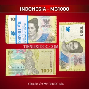 100 Tờ Tiền Indonesia 1000 Rupiah 2022 UNC
