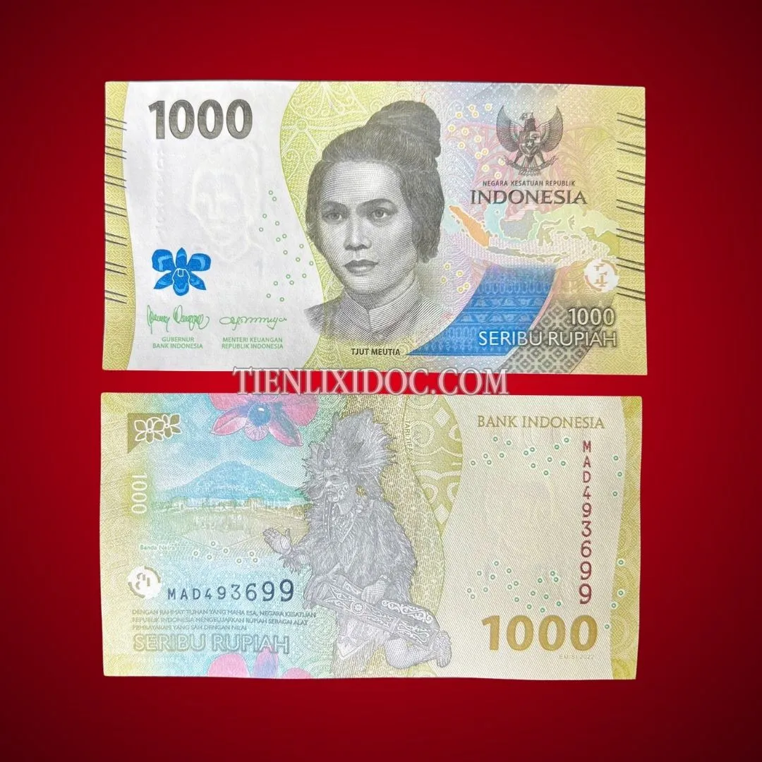 Tờ Tiền Indonesia 1000 Rupiah 2022 UNC