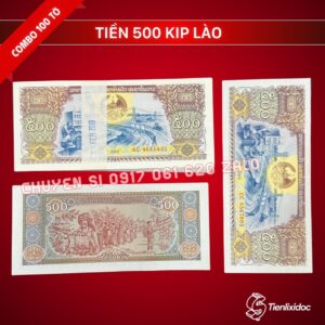 Combo 100 Tờ Tiền 500 Kip Lào - Lì Xì Tết 2026