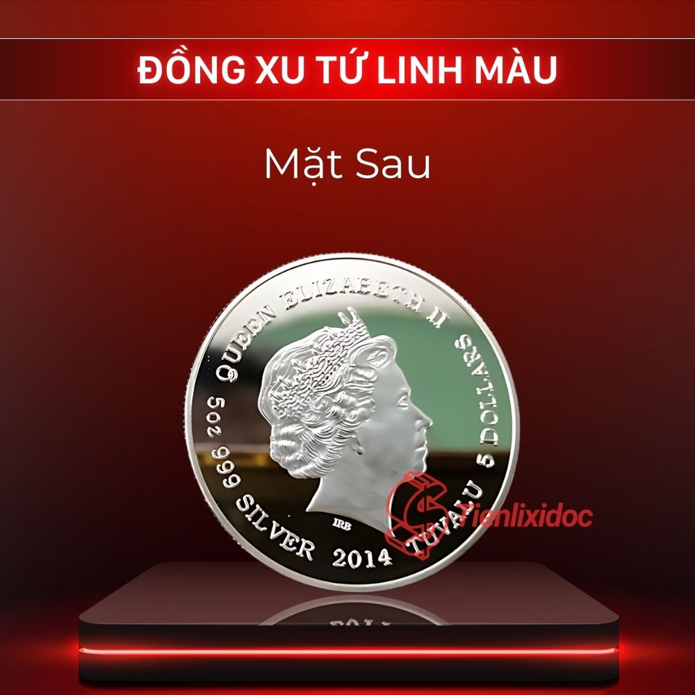 Mặt Sau Đồng Xu Tứ Linh Màu