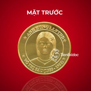 Cận cảnh mặt trước Đồng Xu Cô Sáu Côn Đảo