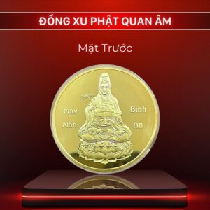 Mặt Trước Đồng Xu Phật Quan Âm Bồ Tát