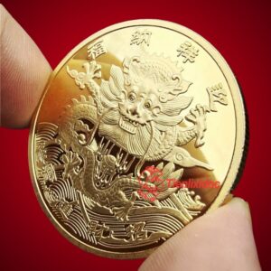 Mặt Trước Đồng Xu Rồng Vàng 9999