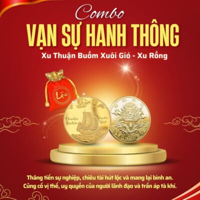 Combo Đồng Xu Vạn Sự Hanh Thông Chiêu Tài Lộc