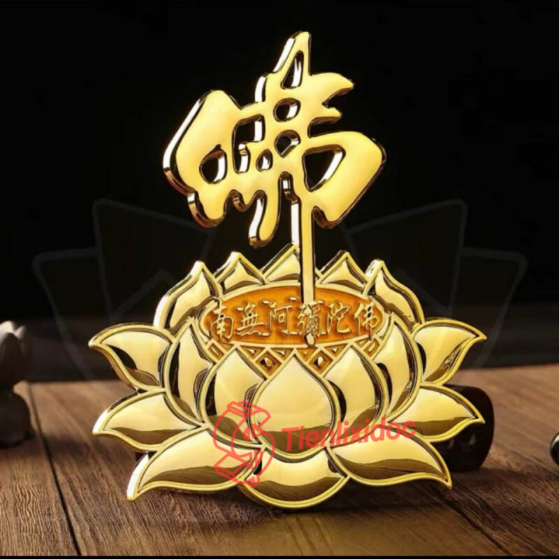 Dán hoa sen chữ Phật