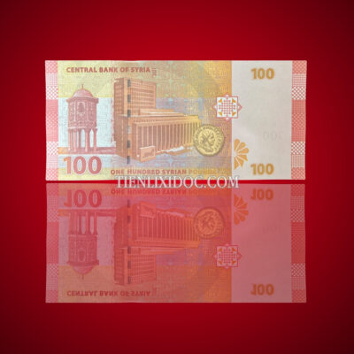 Mặt trước tờ tiền giấy Syria 100 Pound