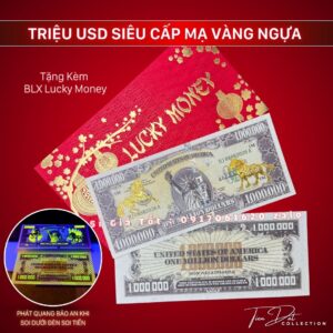 Tờ 1 Triệu USD - Triệu Đô Mỹ Kỉ Niệm Mạ Vàng Ngựa Tài Lộc 2026