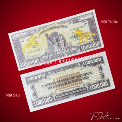 Tờ 1 Triệu USD Mạ Vàng Ngựa Tài Lộc 2026