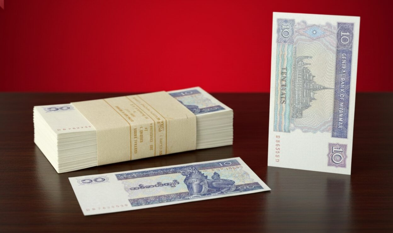 Tờ Tiền Con Lân Myanmar 10 Kyat – Lì Xì Tết 2026